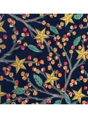 Moda Crabapple Farm Cotton Fabric Deb Strain 1/2 yard x 44" Star Berry Pattern